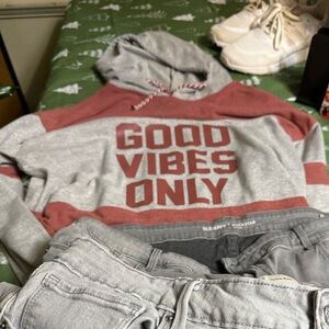 Women’s Bundle Old Navy Jeans, Levi’s jeans , Adidas shoe & stylish hoodie